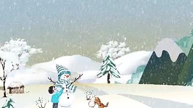 唯美美丽冬天雪景小寒节气视频的预览图